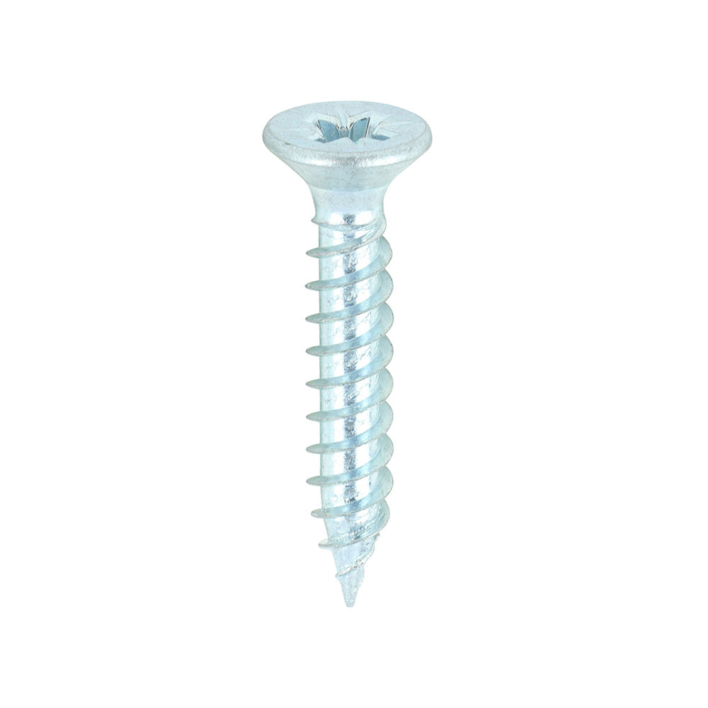 8 x 1  - Twin Woodscrew PZ2 CSK Zinc