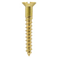 6 x 3/4 - Brass Timber Screw SLOT CSK