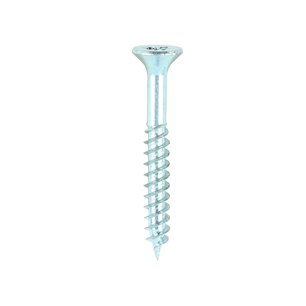 7 x 1 1/4  - Twin Woodscrew PZ2 CSK - BZP