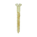 8 x 1 1/2 - Brass Timber Screw SLOT CSK