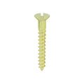 8 x 1 1/4 - Brass Timber Screw SLOT CSK