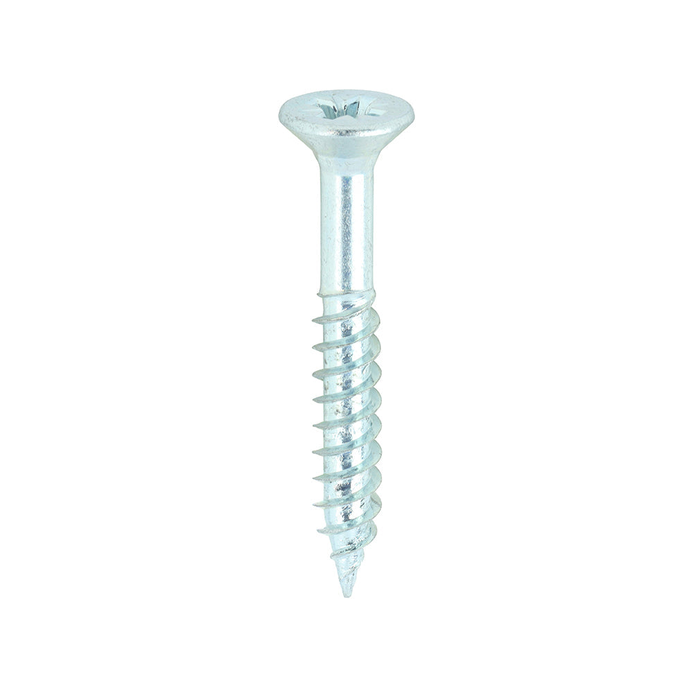 8 x 1 1/4  - Twin Woodscrew PZ2 CSK Zinc