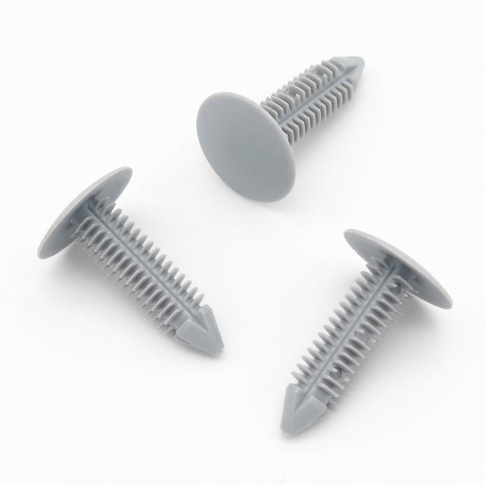 Fir Tree Clip, 7mm Hole, 18mm Head Grey