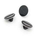 Button Clip, Black with Washer