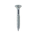 10 x 1 1/2  - Twin Woodscrew PZ2 CSK Zinc