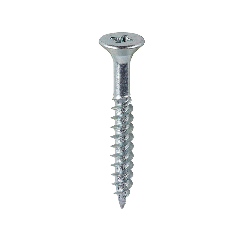 10 x 1 1/2  - Twin Woodscrew PZ2 CSK Zinc