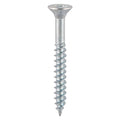 10 x 2 1/4  - Twin Woodscrew PZ2 CSK Zinc