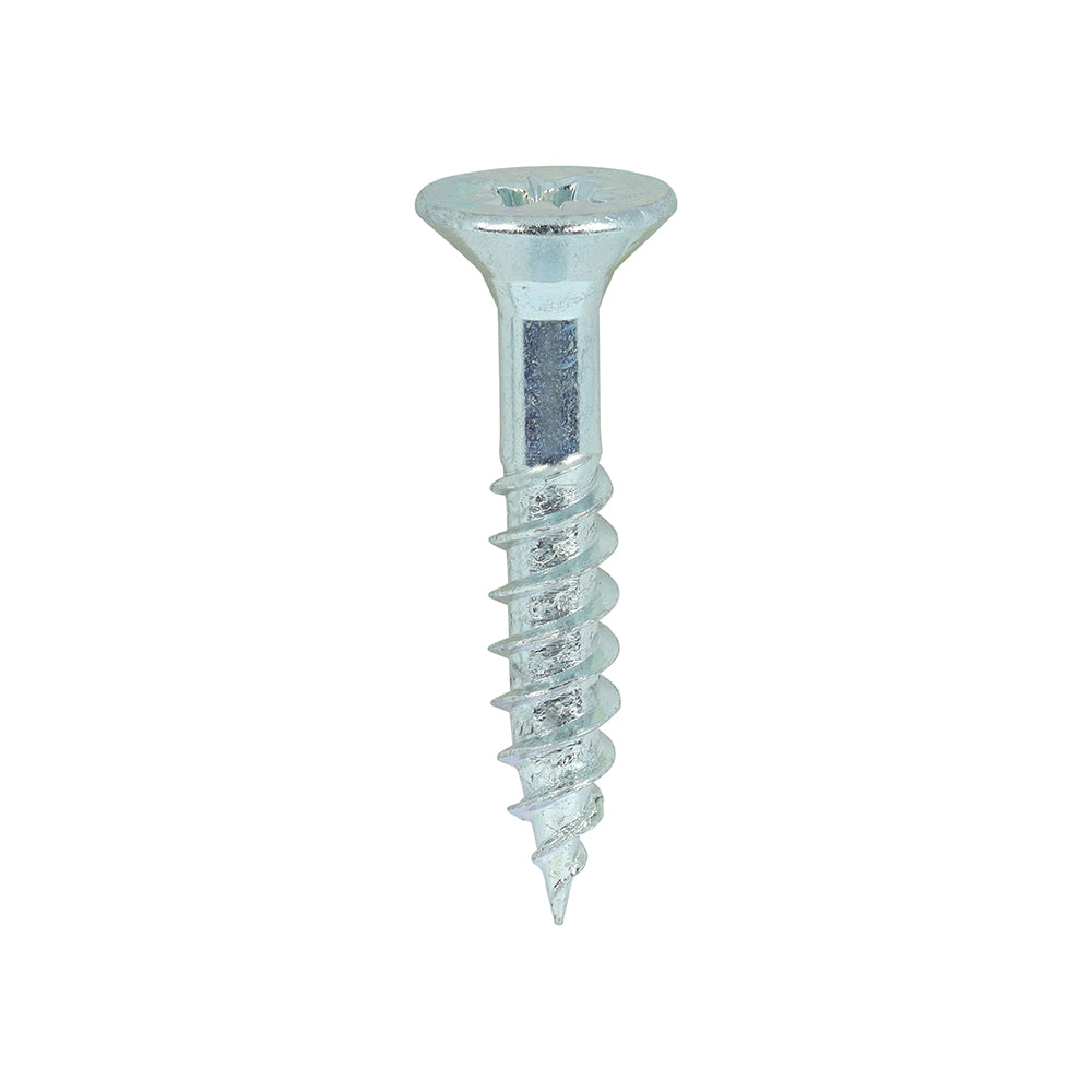 12 x 1 1/4  - Twin Woodscrew PZ3 CSK Zinc