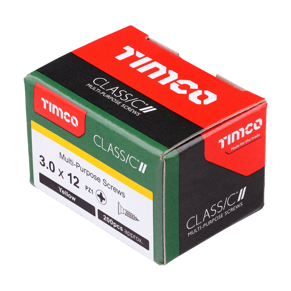 3.0 x 12 - Classic Screw PZ1 CSK ZYP