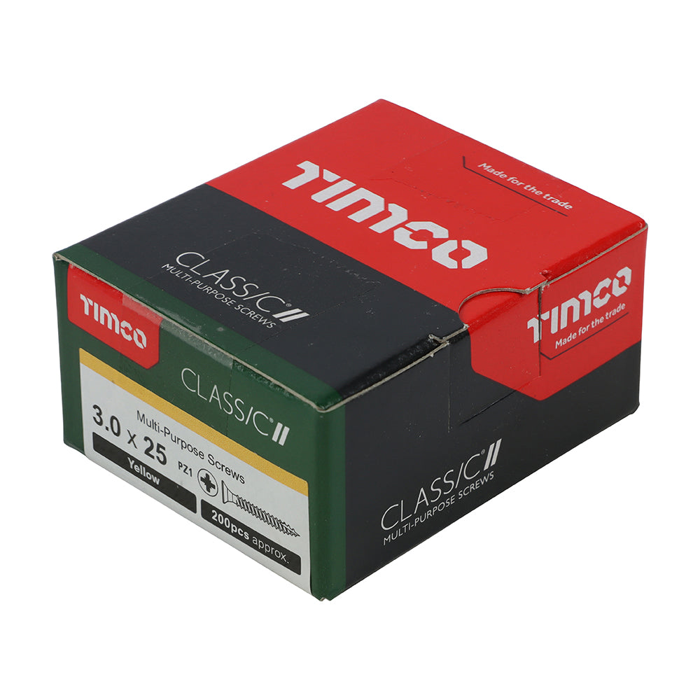 3.0 x 25 - Classic Screw PZ1 CSK ZYP