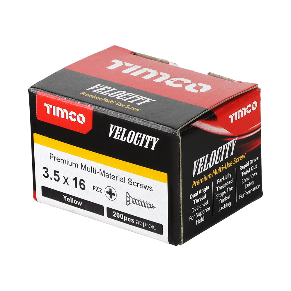 3.5 x 16 - Velocity Screw PZ2 CSK ZYP