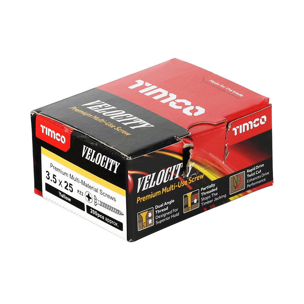 3.5 x 25 - Velocity Screw PZ2 CSK ZYP
