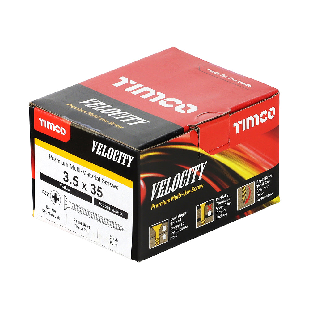3.5 x 35 - Velocity Screw PZ2 CSK ZYP