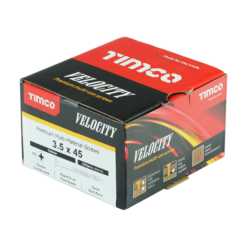 3.5 x 45 - Velocity Screw PZ2 CSK ZYP