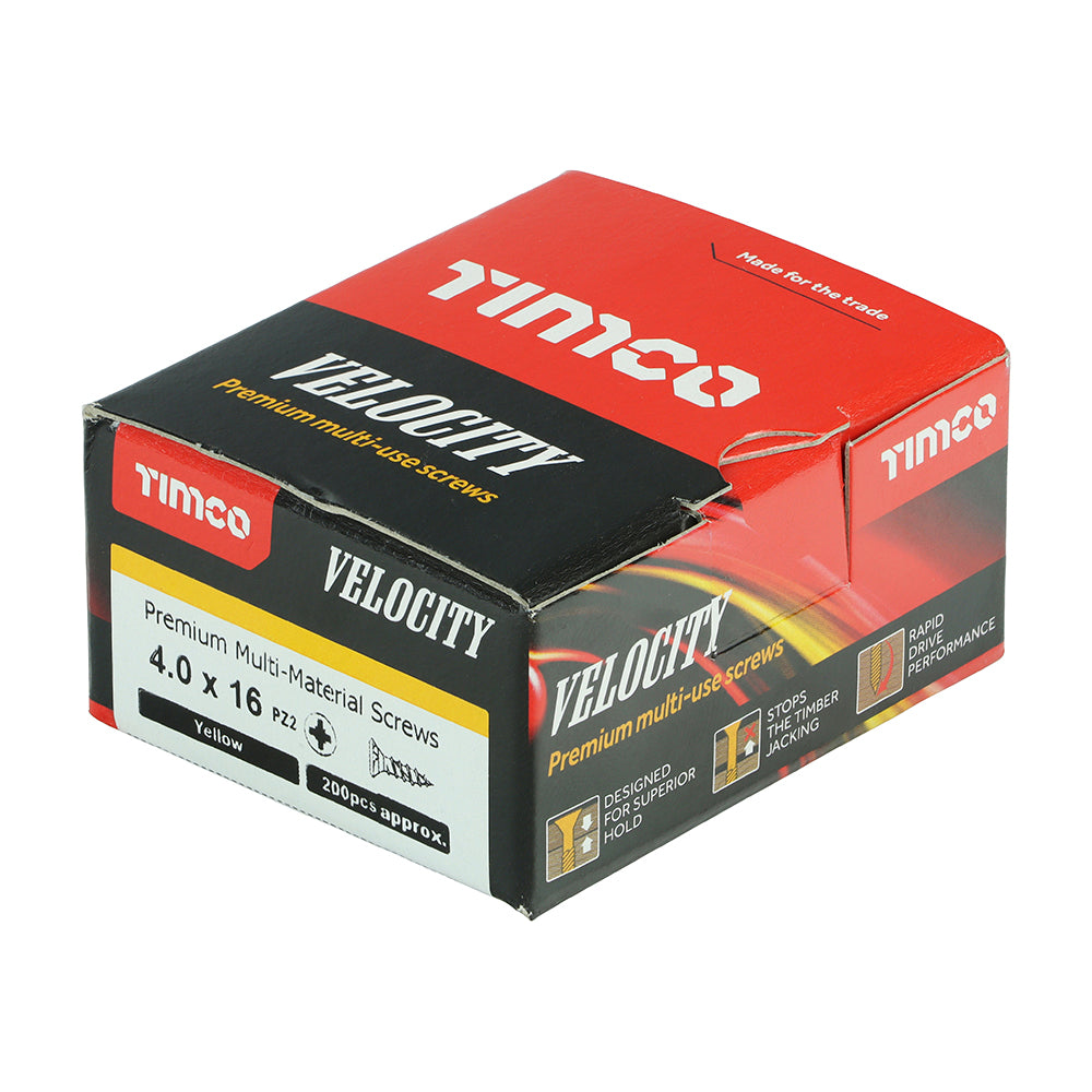 4.0 x 16 - Velocity Screw PZ2 CSK ZYP