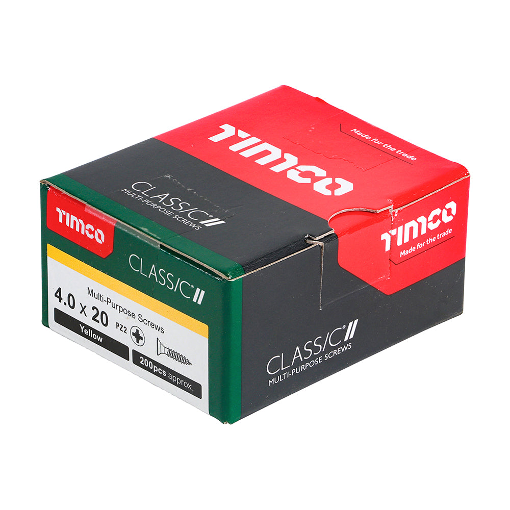 4.0 x 20 - Classic Screw PZ2 CSK ZYP