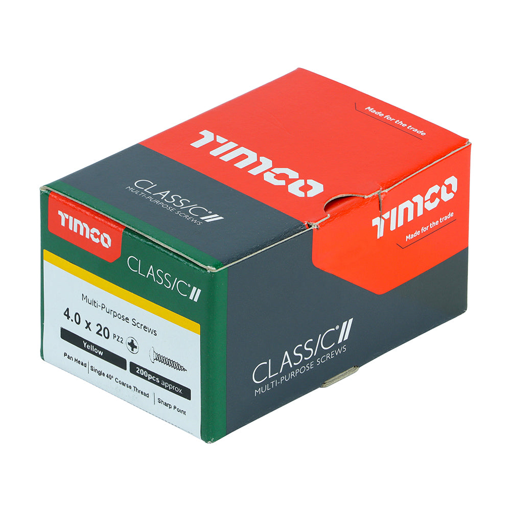 4.0 x 20 - Classic Screw PZ2 Pan Head