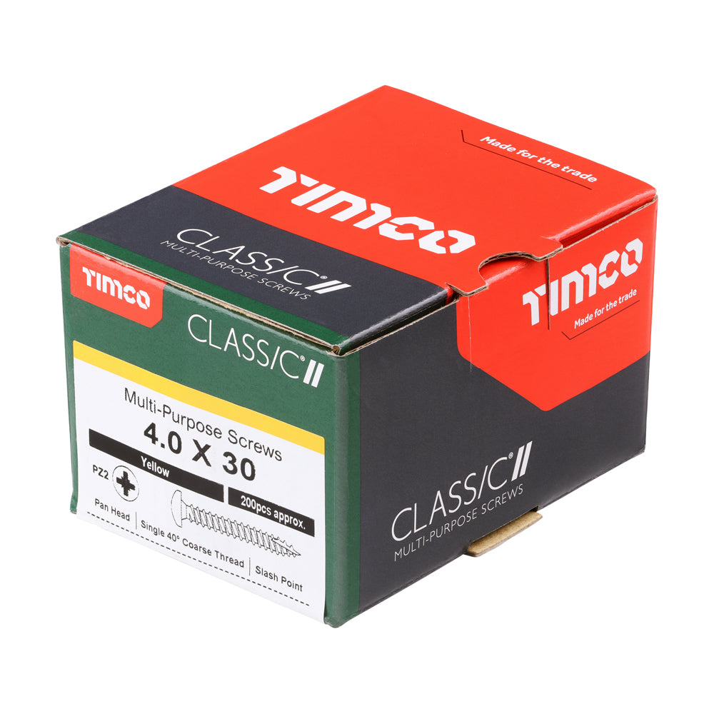 4.0 x 30 - Classic Screw PZ2 Pan Head