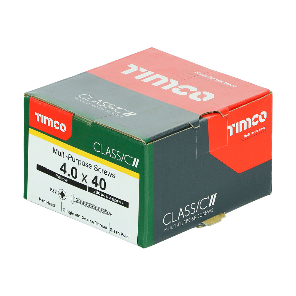 4.0 x 40 - Classic Screw PZ2 Pan Head