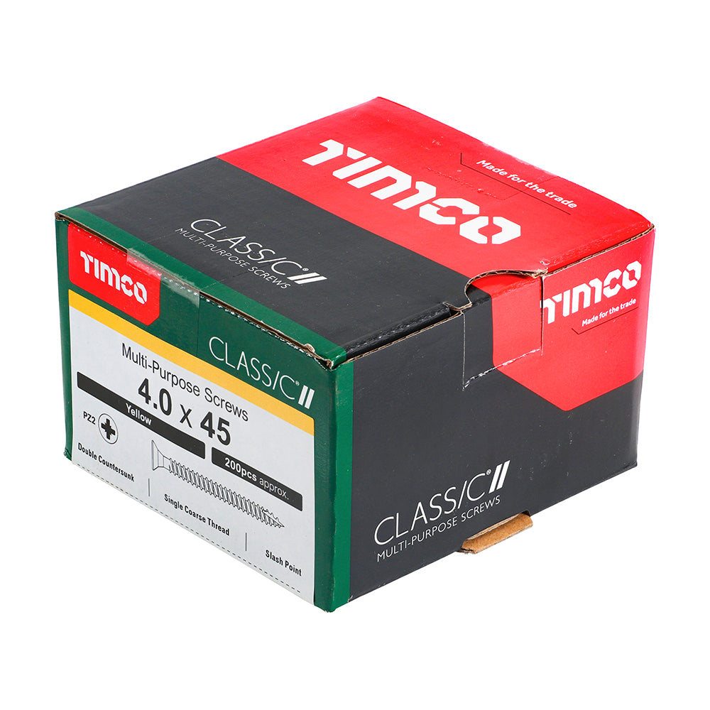4.0 x 45 - Classic Screw PZ2 CSK ZYP