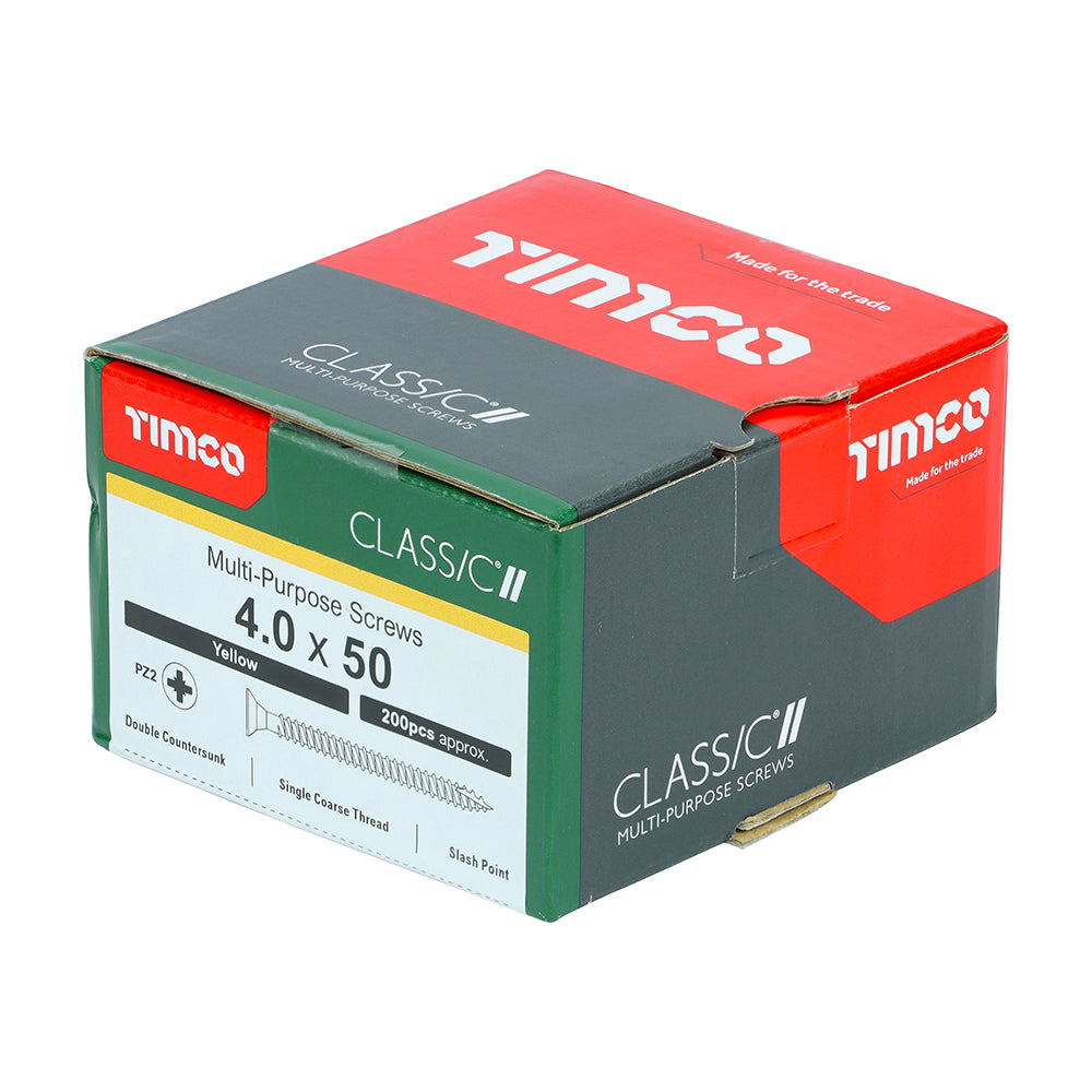 4.0 x 50 - Classic Screw PZ2 CSK ZYP