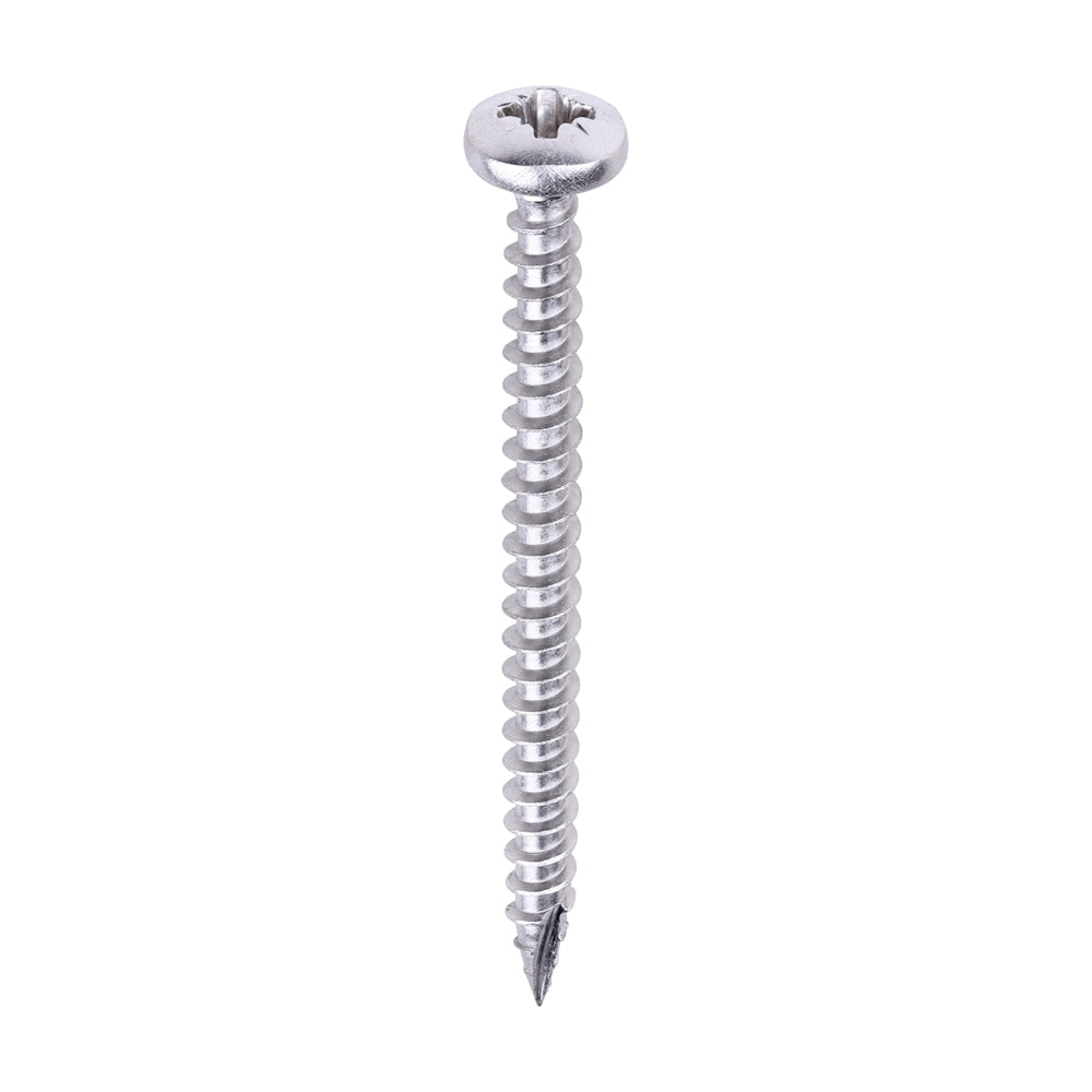 4.0 x 50 - Classic Screw PZ2 PAN A2 SS