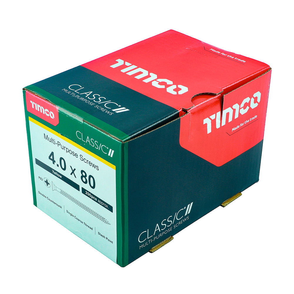 4.0 x 80 - Classic Screw PZ2 CSK ZYP