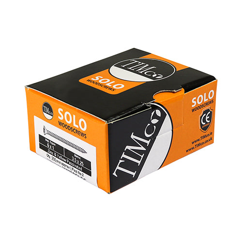 4.5 x 60 - Solo Woodscrew PZ2 CSK ZYP