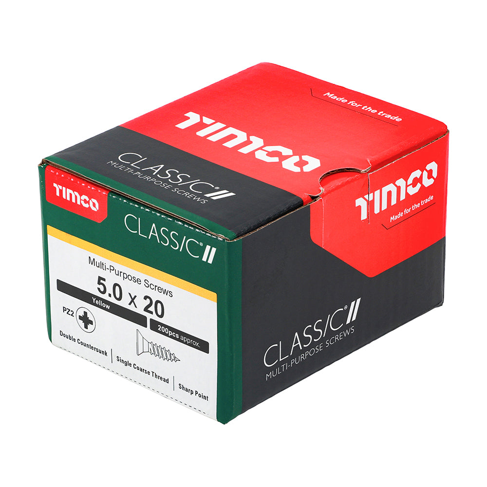 5.0 x 20 - Classic Screw PZ2 CSK ZYP