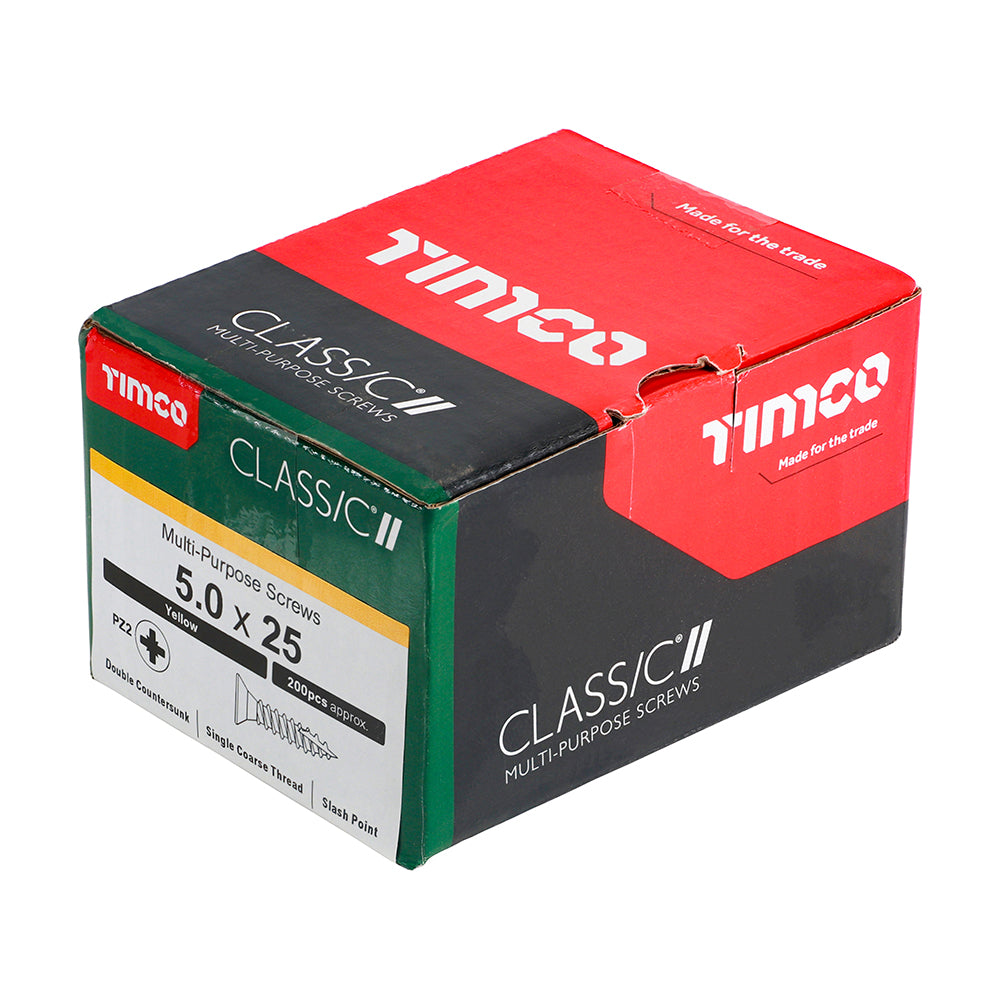 5.0 x 25 - Classic Screw PZ2 CSK ZYP