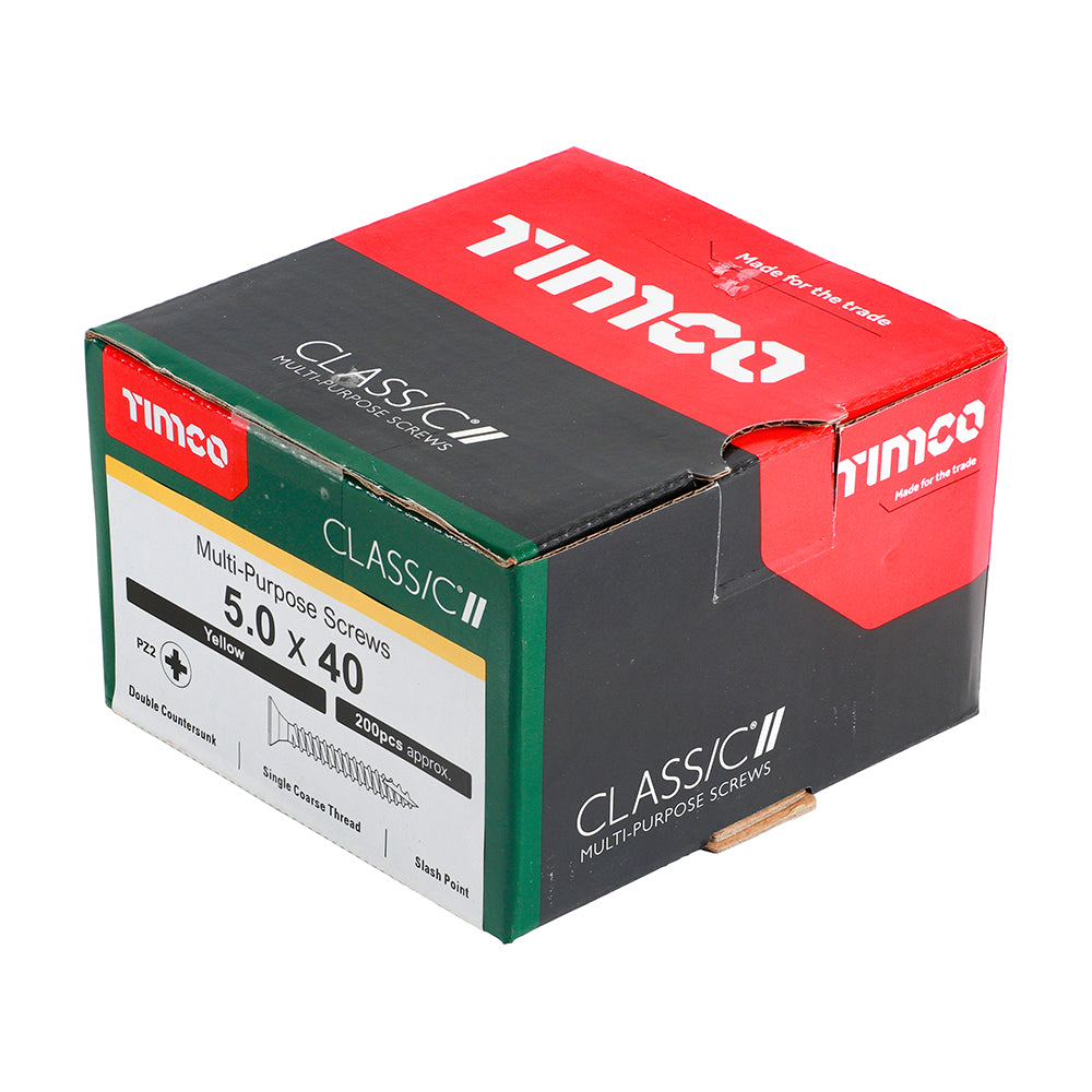 5.0 x 40 - Classic Screw PZ2 CSK ZYP