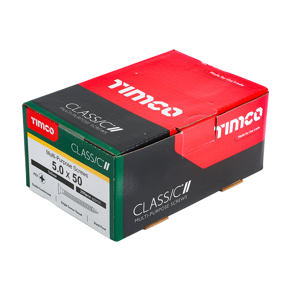 5.0 x 50 - Classic Screw PZ2 CSK ZYP