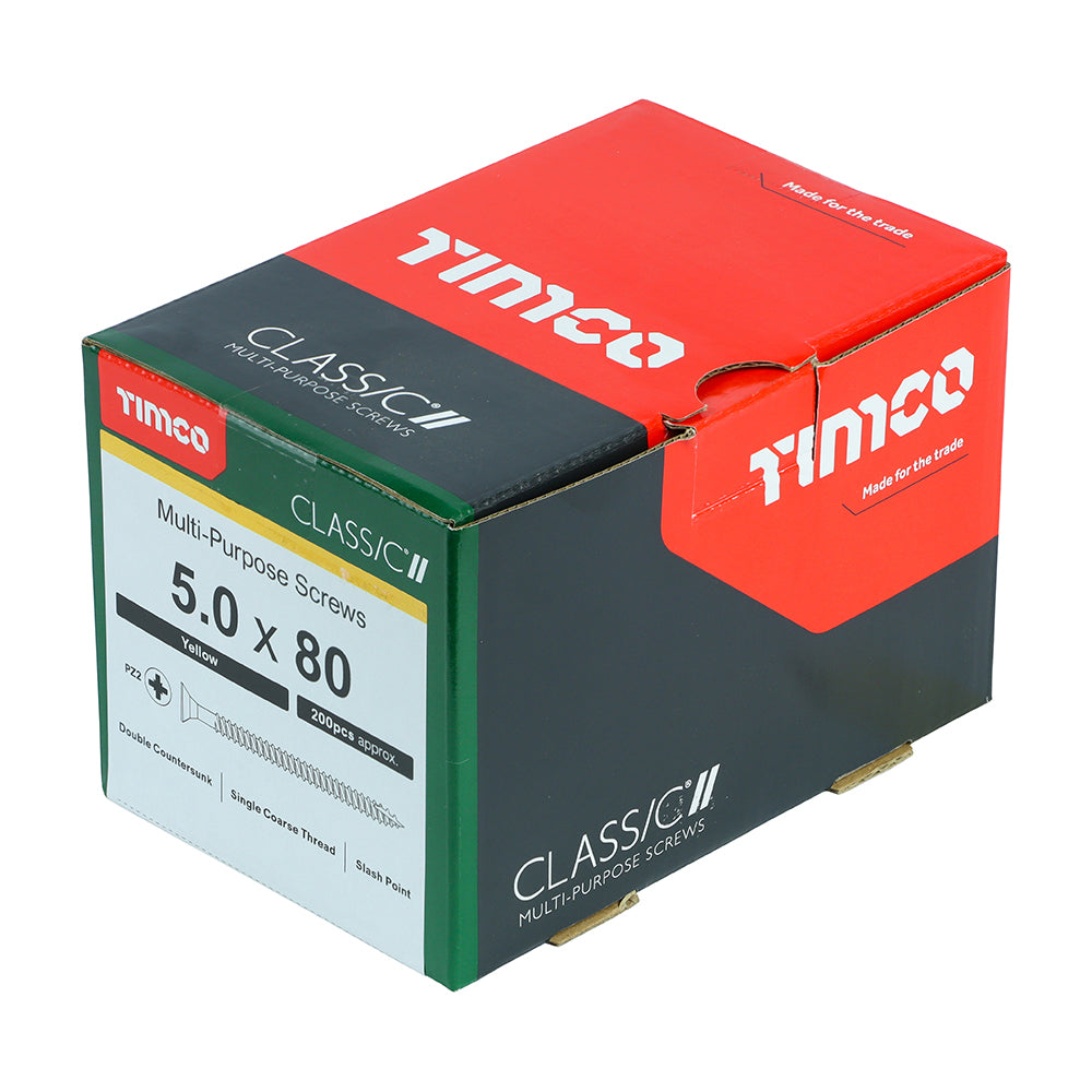 5.0 x 80 - Classic Screw PZ2 CSK ZYP