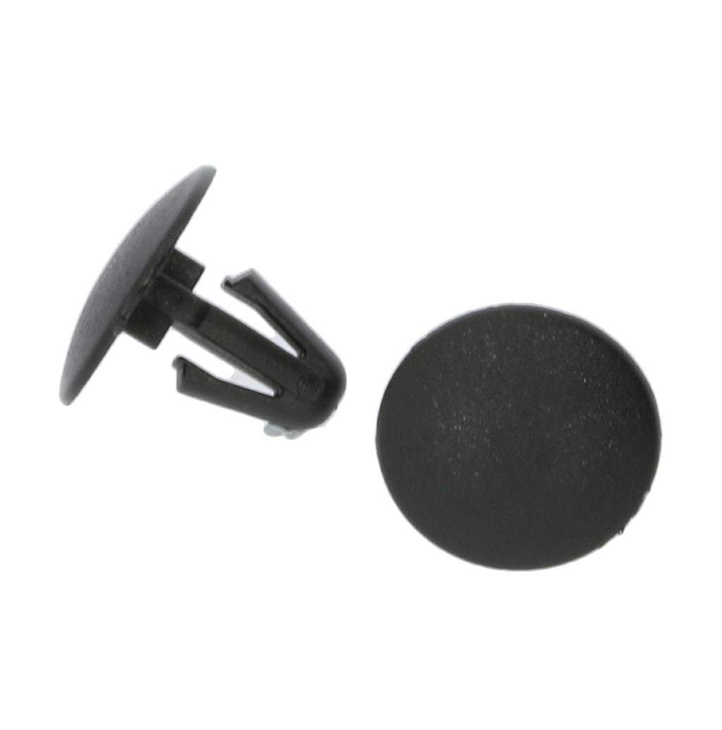 Button Clip, 5mm Hole, 12mm Head, Black - image 3