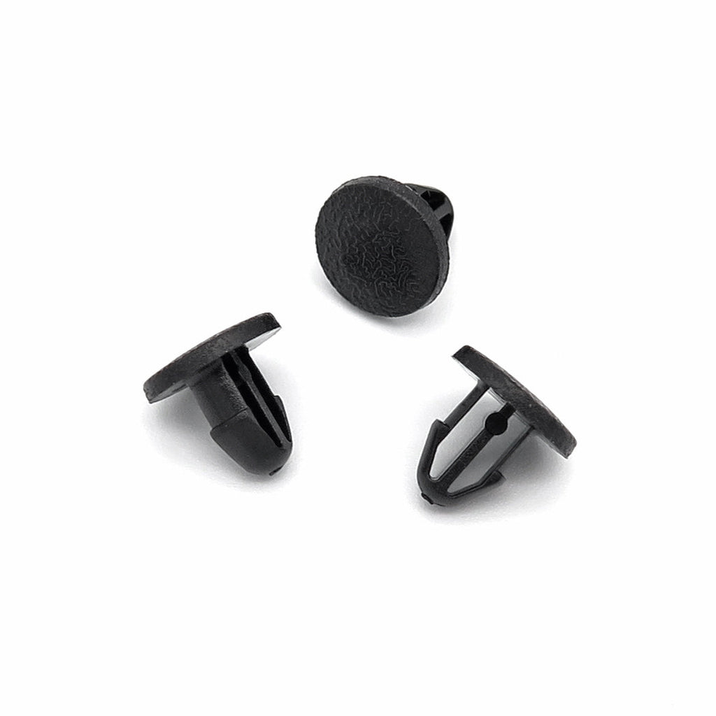 Button Clip, Black 5mm Hole