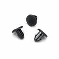 Button Clip, Black 5mm Hole