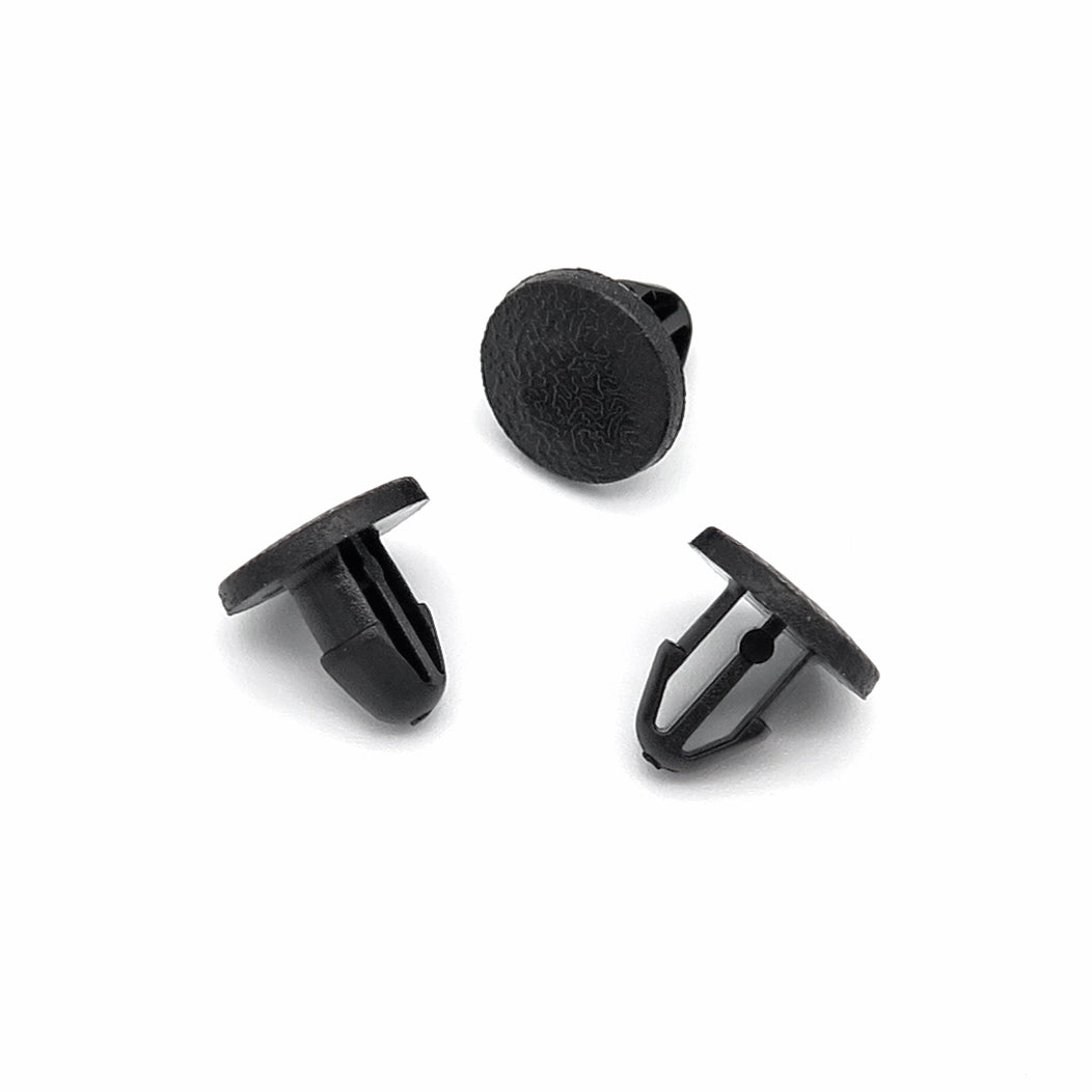 Button Clip, Black 5mm Hole