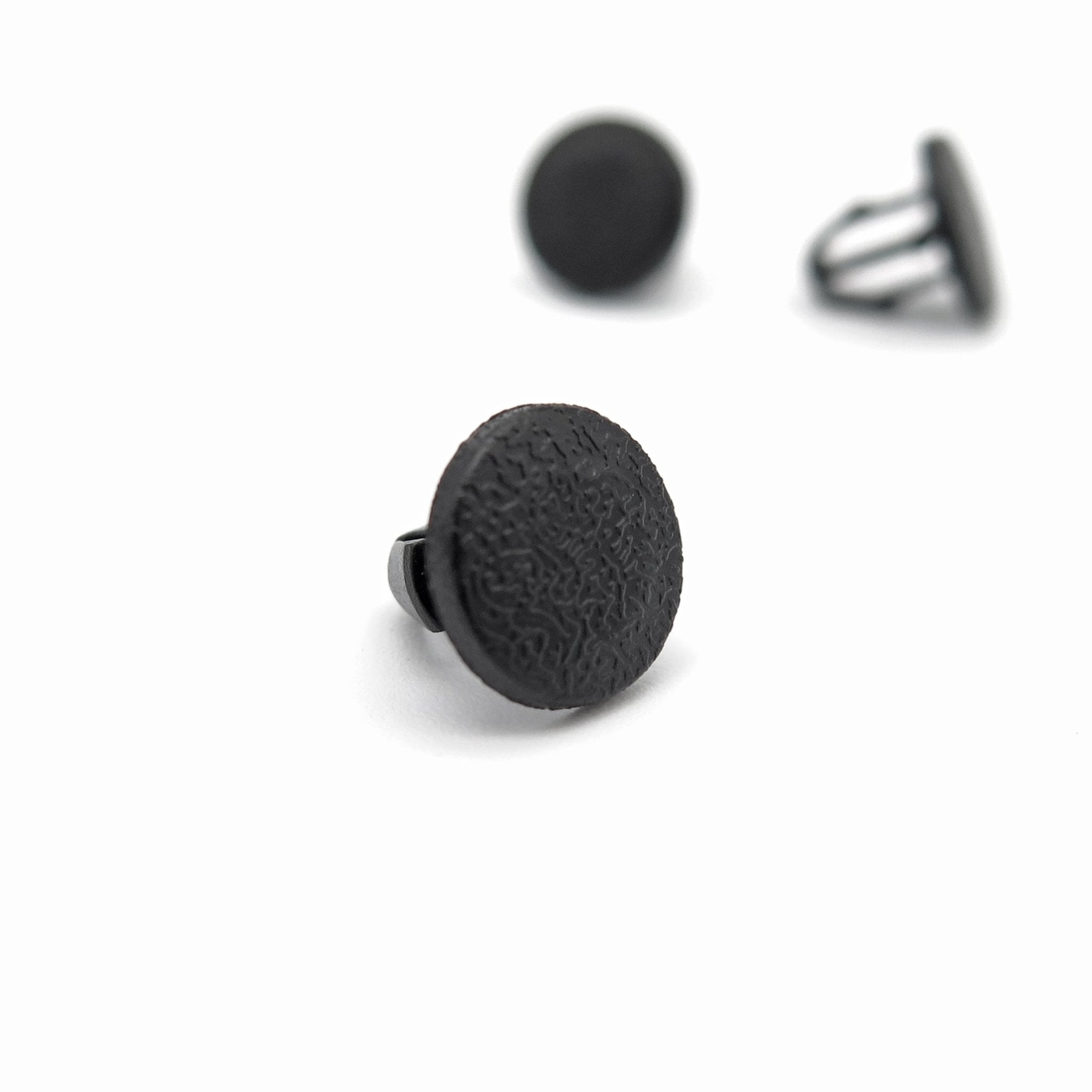 Button Clip, Black 5mm Hole - image 3