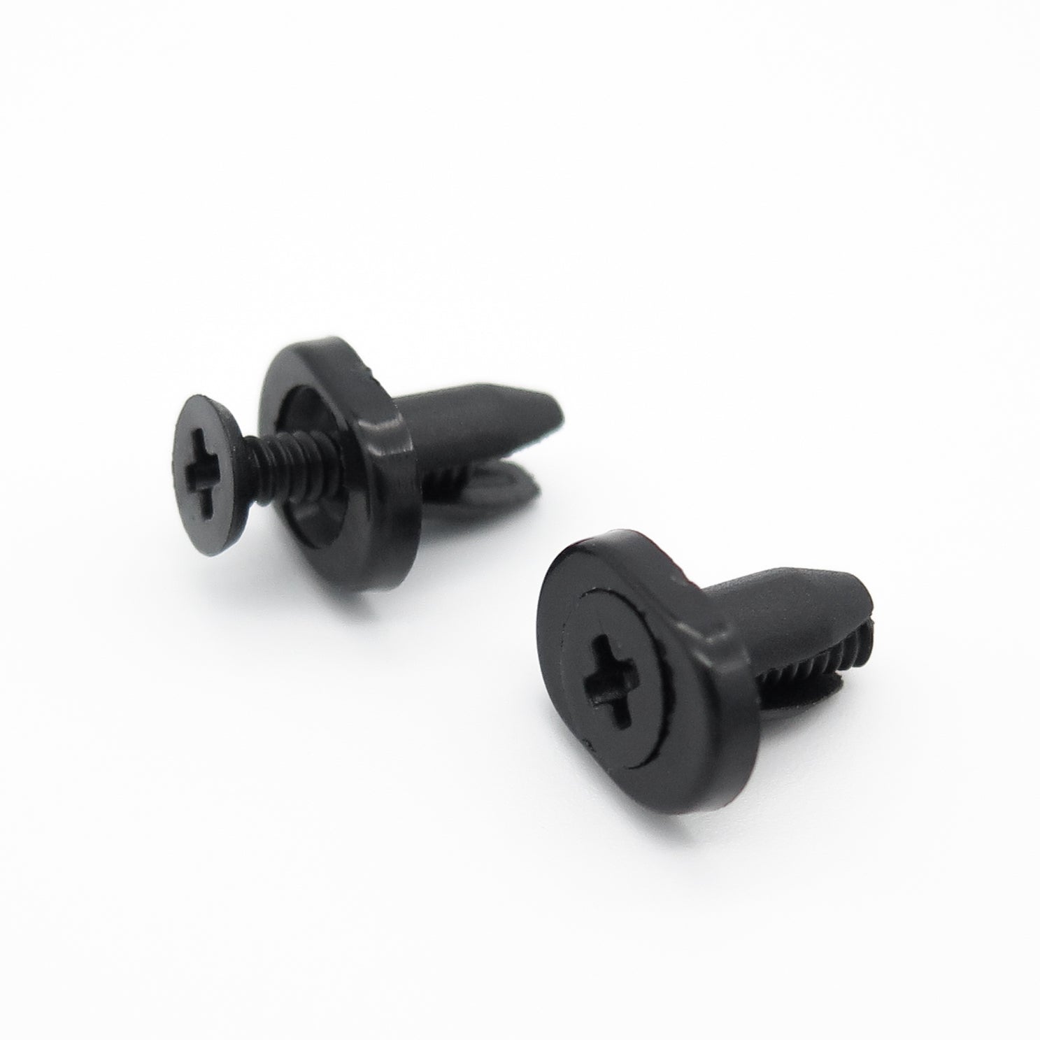 5mm Screw Fit Plastic Rivet, Oval Collar, Black - image 3