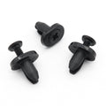 5mm Screw Fit Plastic Rivet, Oval Collar, Black