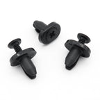 5mm Screw Fit Plastic Rivet, Oval Collar, Black