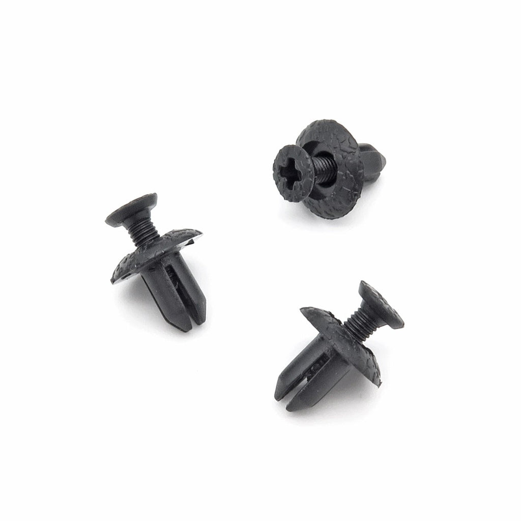 5mm Screw Fit Plastic Rivet, Black