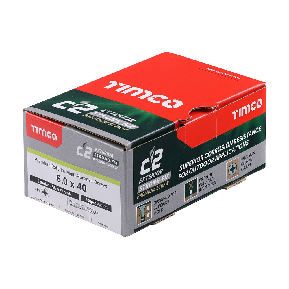 6.0 x 40 - C2 Exterior Strong-Fix - PZ - Twin-Cut - Silver
