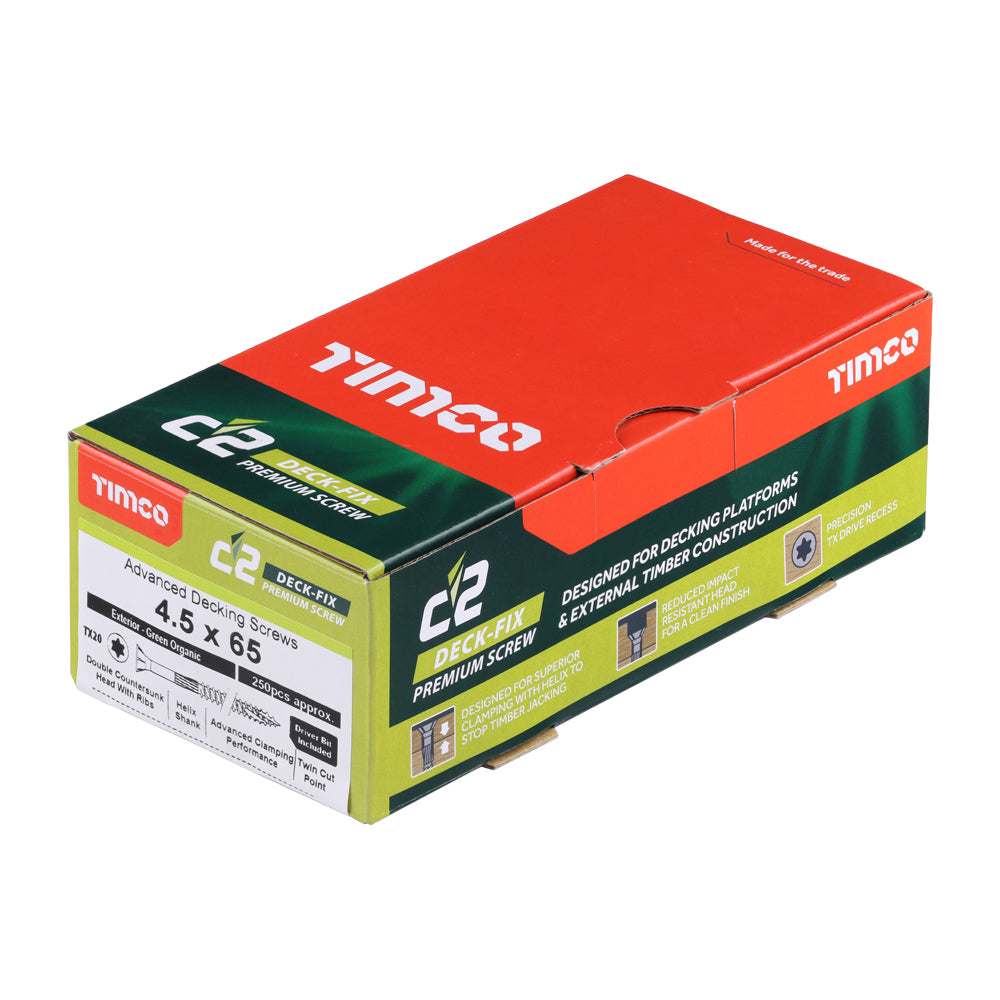 4.5 x 65 - C2 Deck-Fix TX CSK GRN