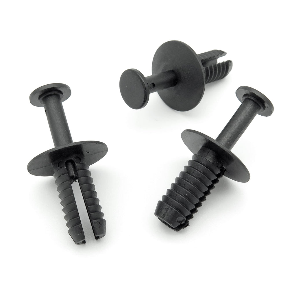 Plastic Push Fit Rivet, Black