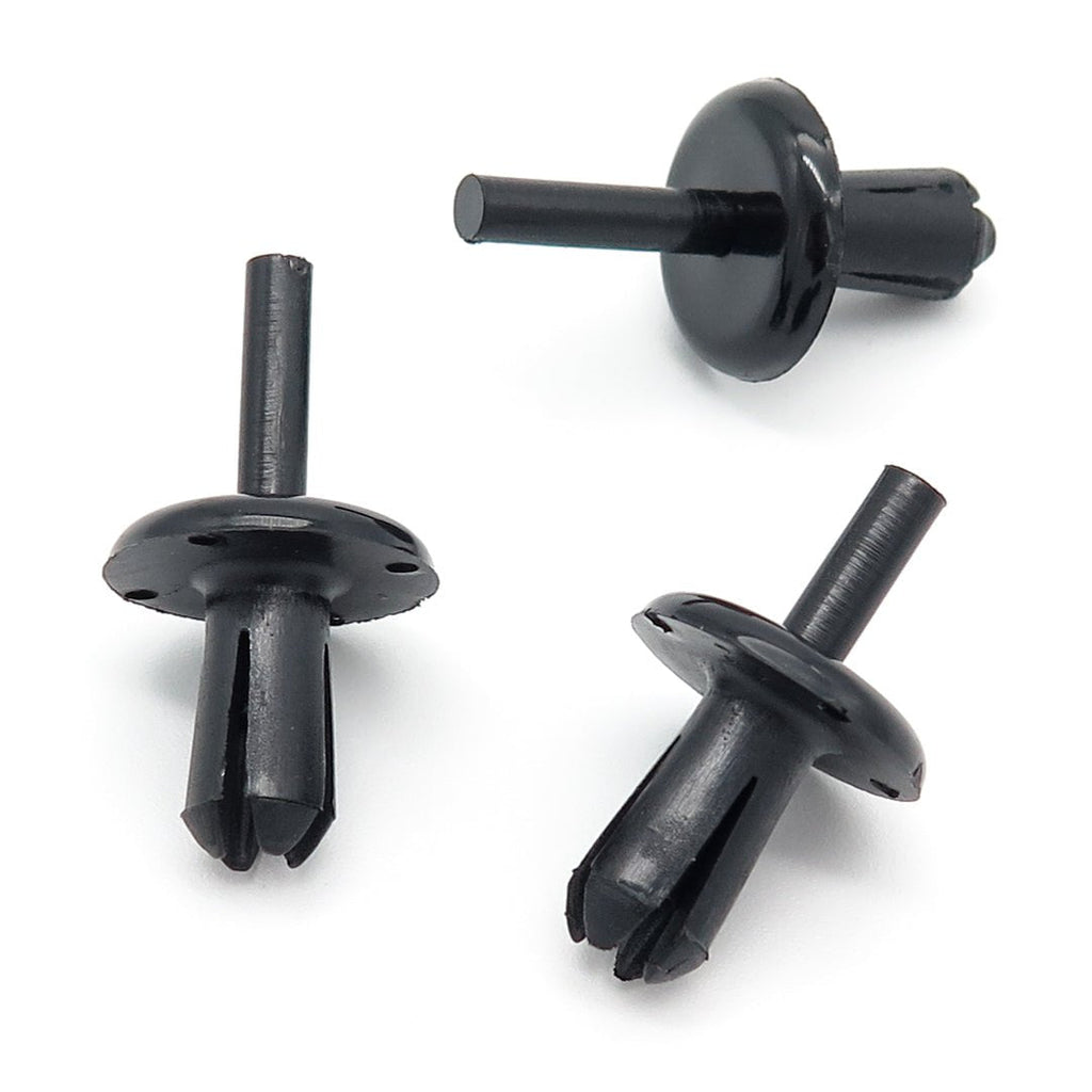 Plastic Rivet, 6mm, Black