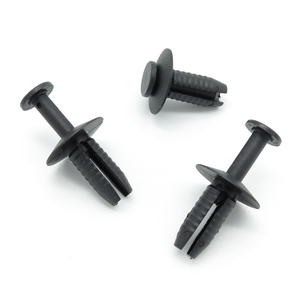 Push Fit Plastic Rivet, Black, 6mm Hole