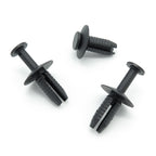 Push Fit Plastic Rivet, Black, 6mm Hole