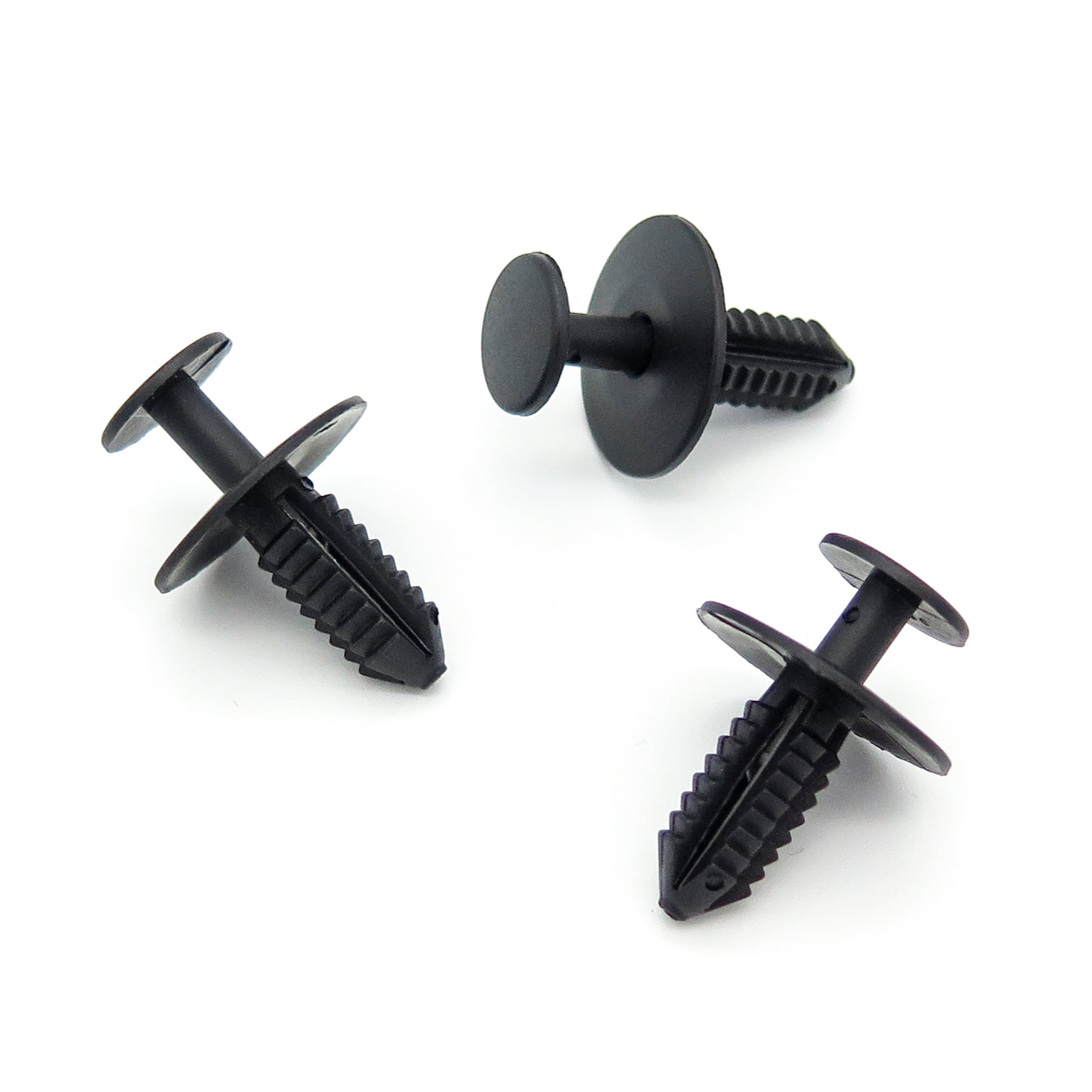 8mm Push Fit Plastic Rivet, Black