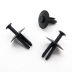 Push Fit Plastic Rivet, 6mm Hole, 20mm Collar, Black